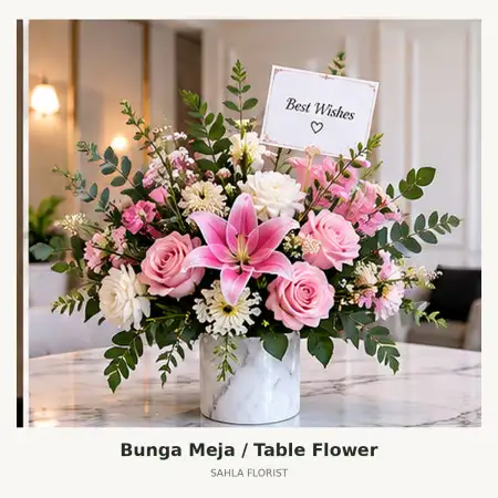 Bunga Meja Buton Tengah